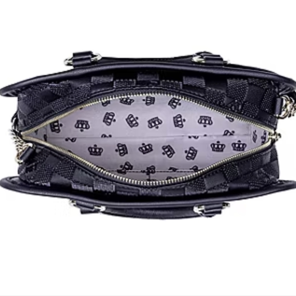 Juicy By Juicy Couture Checkmate Satchel & matching zip around wallet NWT. 2 Set - Picture 4 of 16